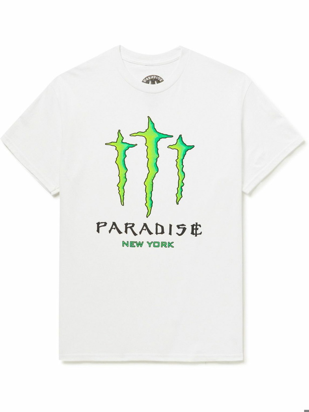 Photo: PARADISE - Printed Cotton-Jersey T-Shirt - White