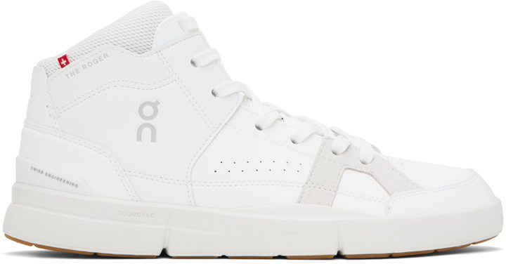 Photo: On White 'The Roger' Clubhouse Mid Sneakers