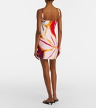 Cala de la Cruz Siela floral linen minidress