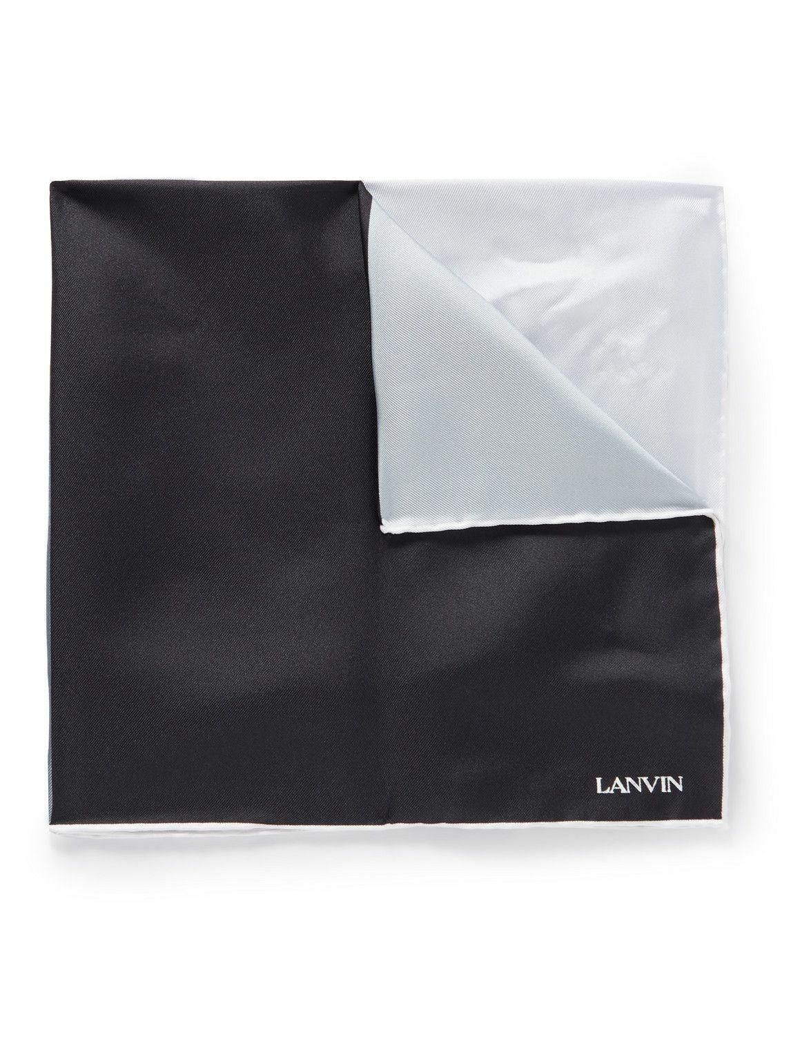 Photo: Lanvin - Colour-Block Silk-Twill Pocket Square