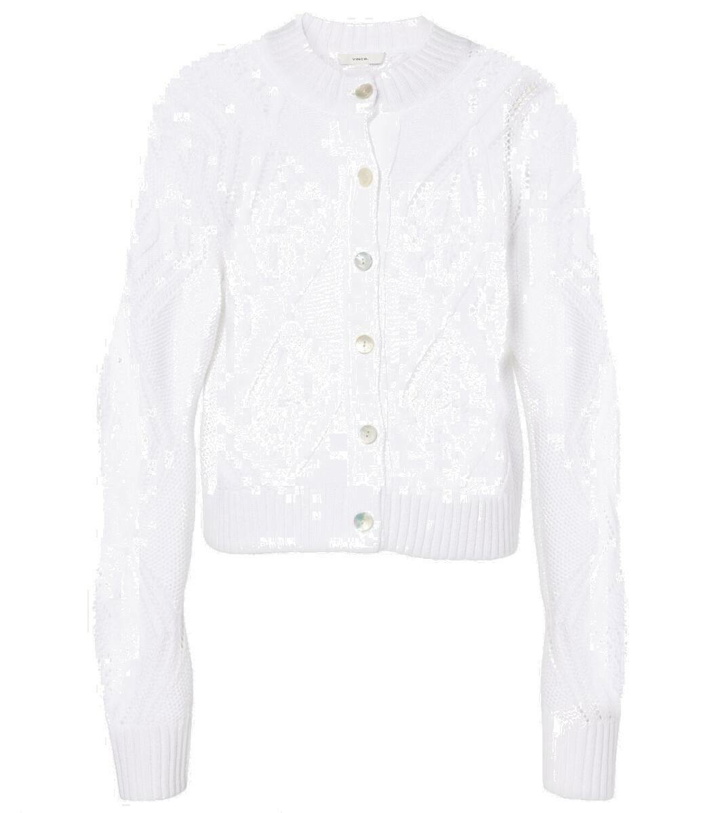 Photo: Vince Cropped cotton cardigan