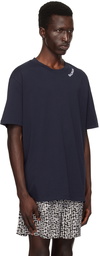 Balmain Navy 'Balmain' Embroidered T-Shirt