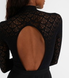 Wolford Mermaid cutout open-knit catsuit