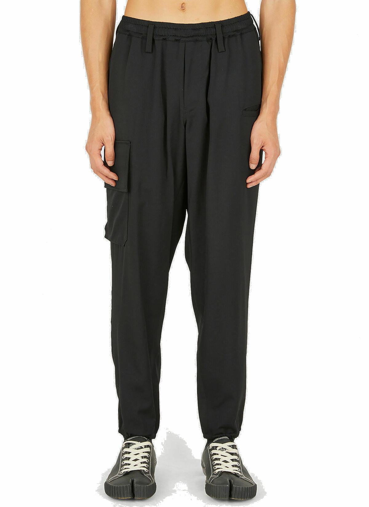 Regulation Track Pants in Black Yohji Yamamoto