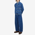Studio Nicholson Men's Petar Patch Pocket Denim Jacket in Indigo Wash
