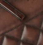 Berluti - Nino Quilted Leather Pouch - Men - Brown