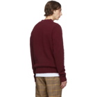 Schnaydermans Burgundy Wool Crewneck Sweater