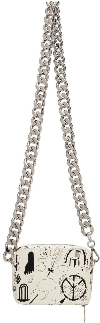 KARA Off-White Eric Timothy Carlson Edition Print Chain Camera Bag