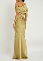 Entire Studios Viridia Satin Maxi Dress Ecru
