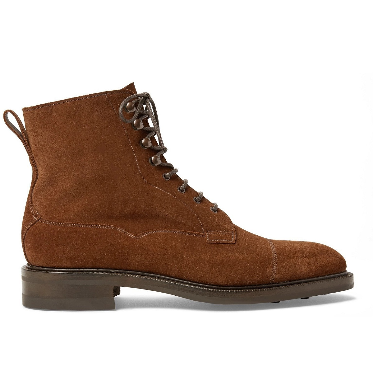 Edward Green - Galway Cap-Toe Suede Boots - Brown Edward Green