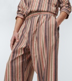 The Elder Statesman - Leisure Stripe cashmere-blend pants