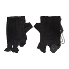 mastermind JAPAN Black C2H4 Edition Distressed Rivet Chain Gloves