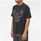 3.Paradis Men's Birds Outline T-Shirt in Black