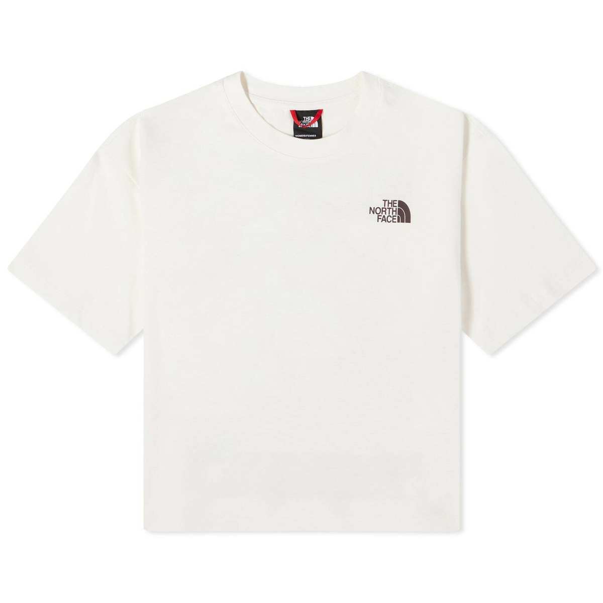 The North Face Women s Nuptse Face T Shirt in Gardenia White The North Face