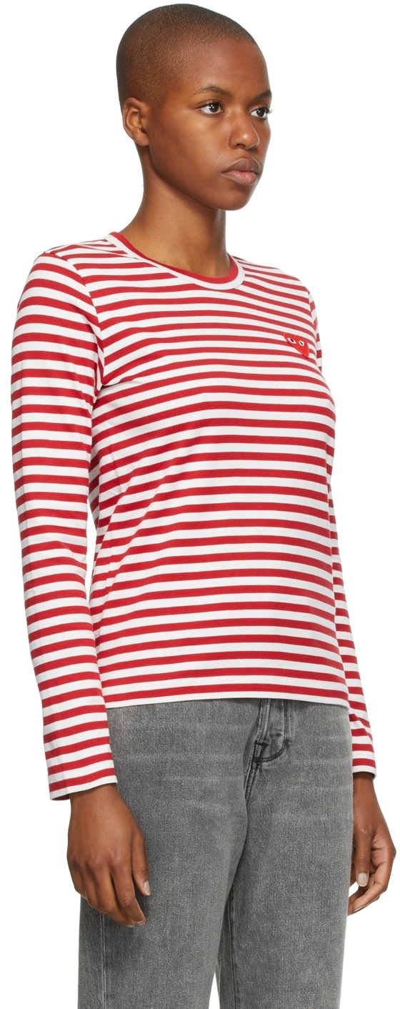 COMME des GARÇONS PLAY Striped Long Sleeve T-Shirt