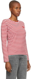 COMME des GARÇONS PLAY Striped Long Sleeve T-Shirt