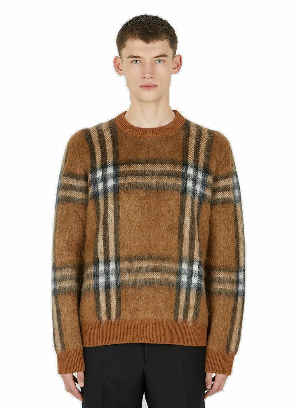 Photo: Denver Check Sweater in Brown