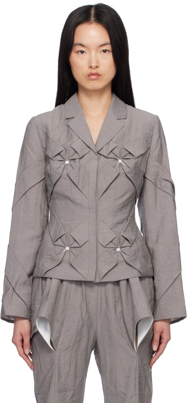 Photo: J.Kim Gray Smocked Flower Blazer