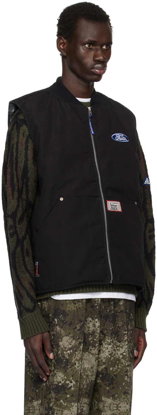 DEVÁ STATES Black Faith Work Vest