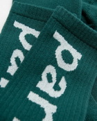 By Parra Lower case crew socks Green Men