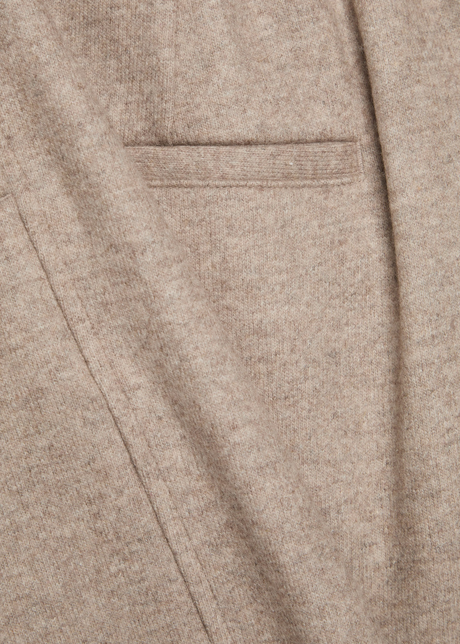 Vince Drawstring Wide-leg Wool-blend Trousers Marzipan