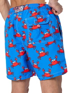 MC2 Saint Barth Man Mid-length Gustavia Swim-shorts With Crab Print