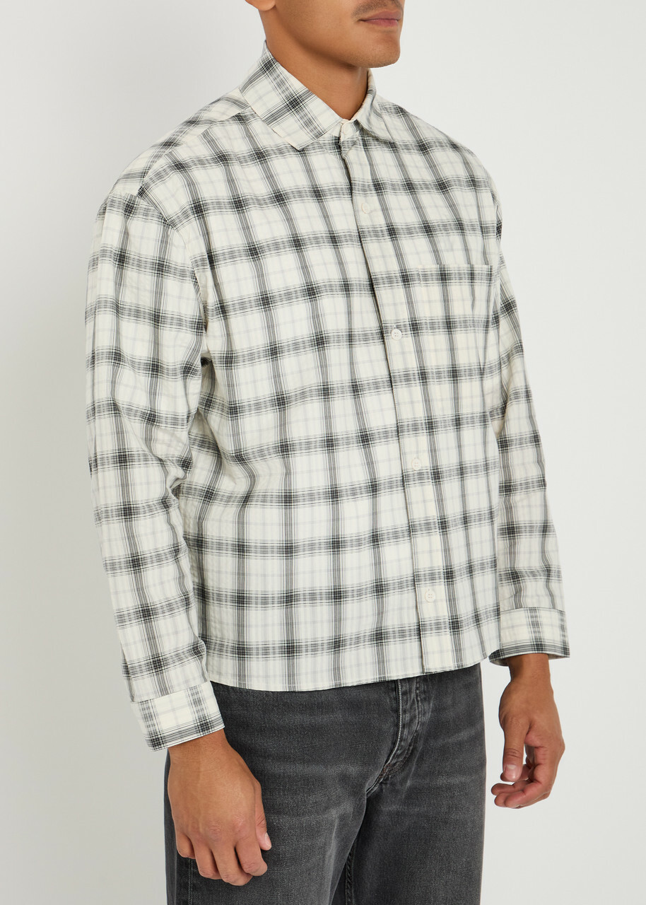 Mki Miyuki Zoku Box Dress Striped Seersucker Shirt Multicoloured 1