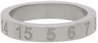 Maison Margiela Silver Slim Numbers Ring