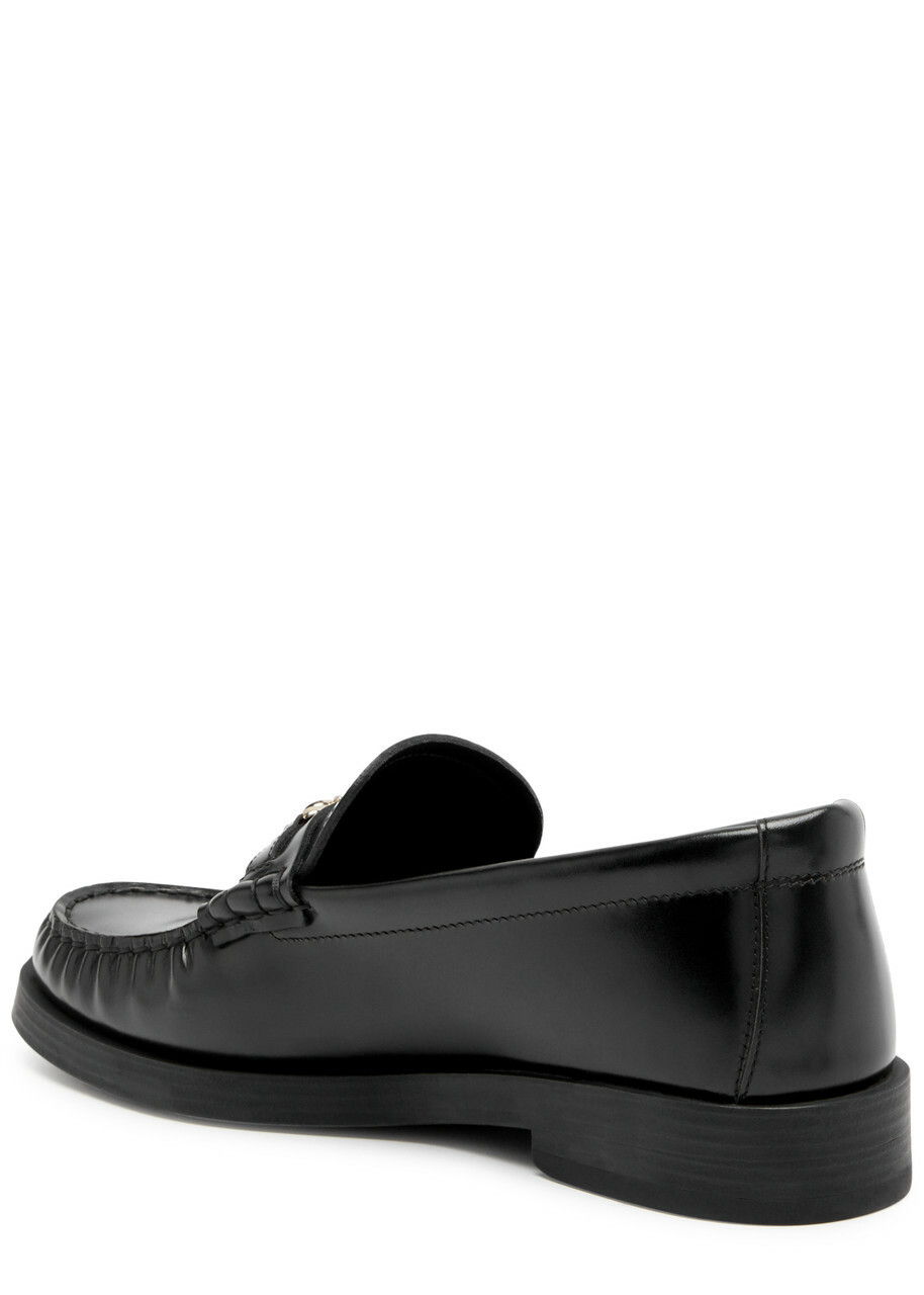 Jimmy Choo Addie Leather Loafers Black