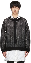 Yuki Hashimoto Black Chained Sweater