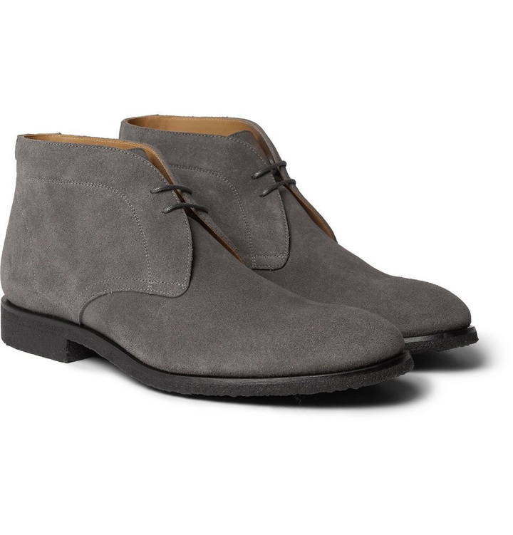 Photo: Mr P. - Lucien Suede Desert Boots - Gray