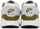 Nike White & Khaki Air Max 1 Sneakers