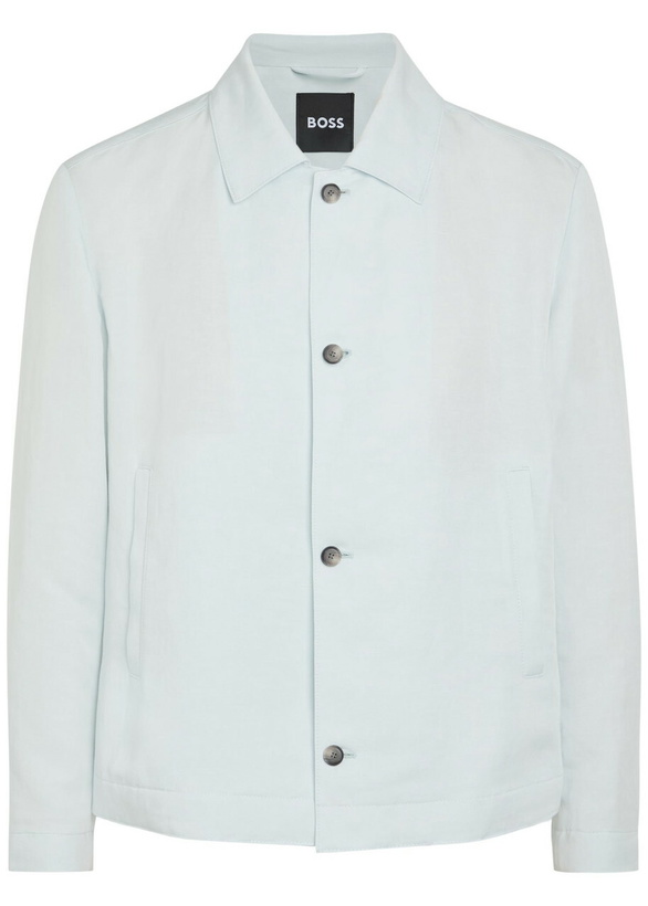 Photo: Boss Carper Woven Overshirt Light Blue