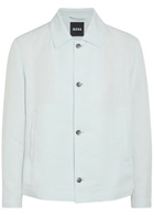 Boss Carper Woven Overshirt Light Blue