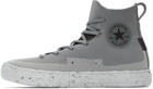 Converse Grey Chuck Taylor All Star Crater Knit High Sneakers