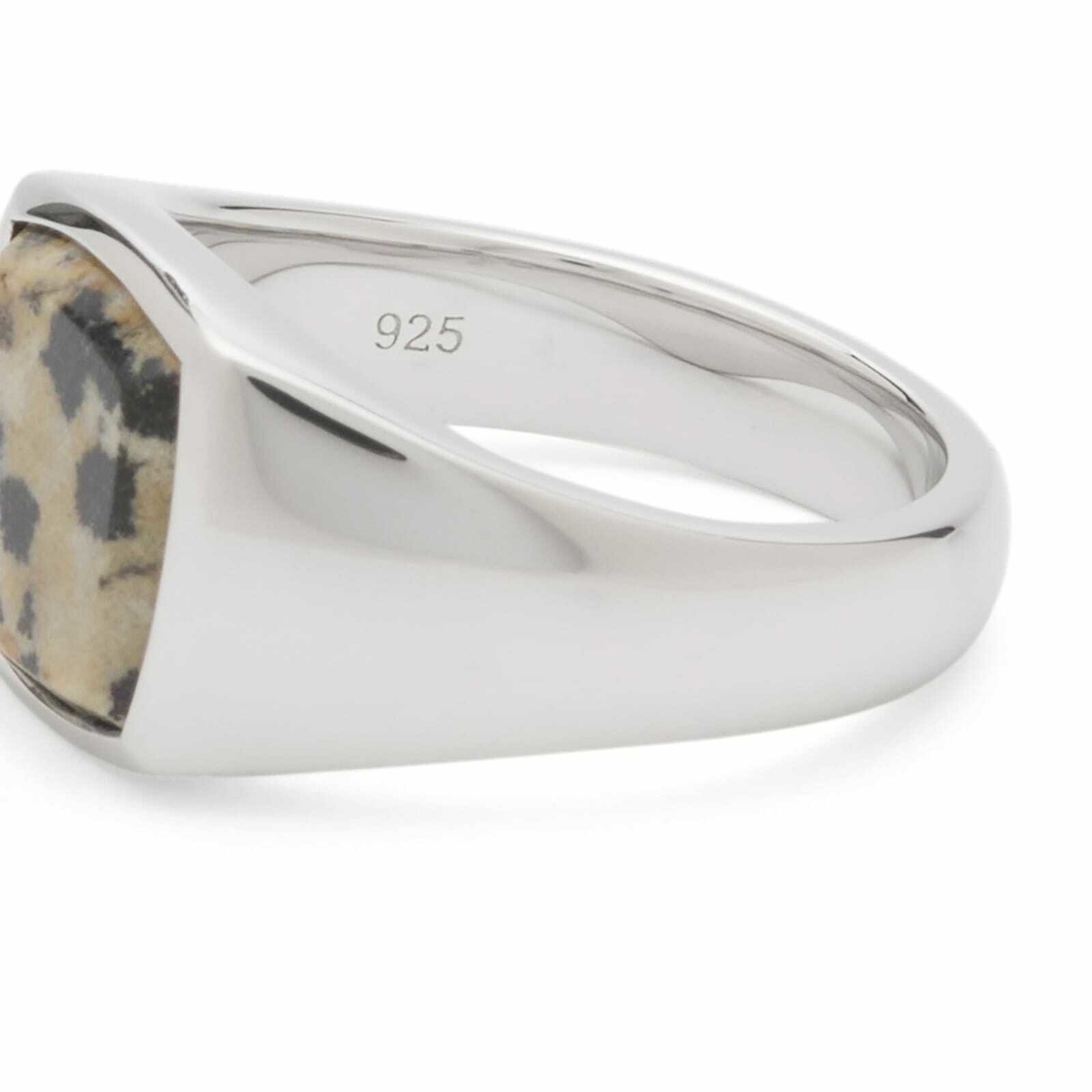 Tom Wood Kay Leopard Jasper Ring Presented by END. in Silver