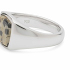 Tom Wood Kay Leopard Jasper Ring Presented by END. in Silver