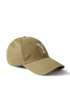 SAINT LAURENT - Logo-Appliquéd Cotton-Twill Baseball Cap - Neutrals