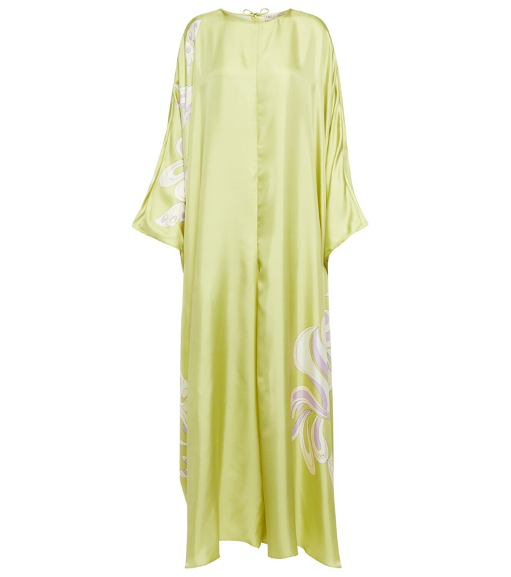 Photo: Pucci Printed silk twill maxi kaftan