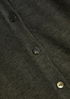 Maison Margiela Coated Wool-blend Cardigan Dark Green