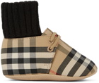 Burberry Baby Vintage Check Chalburyul Sock Detail Pre-Walkers