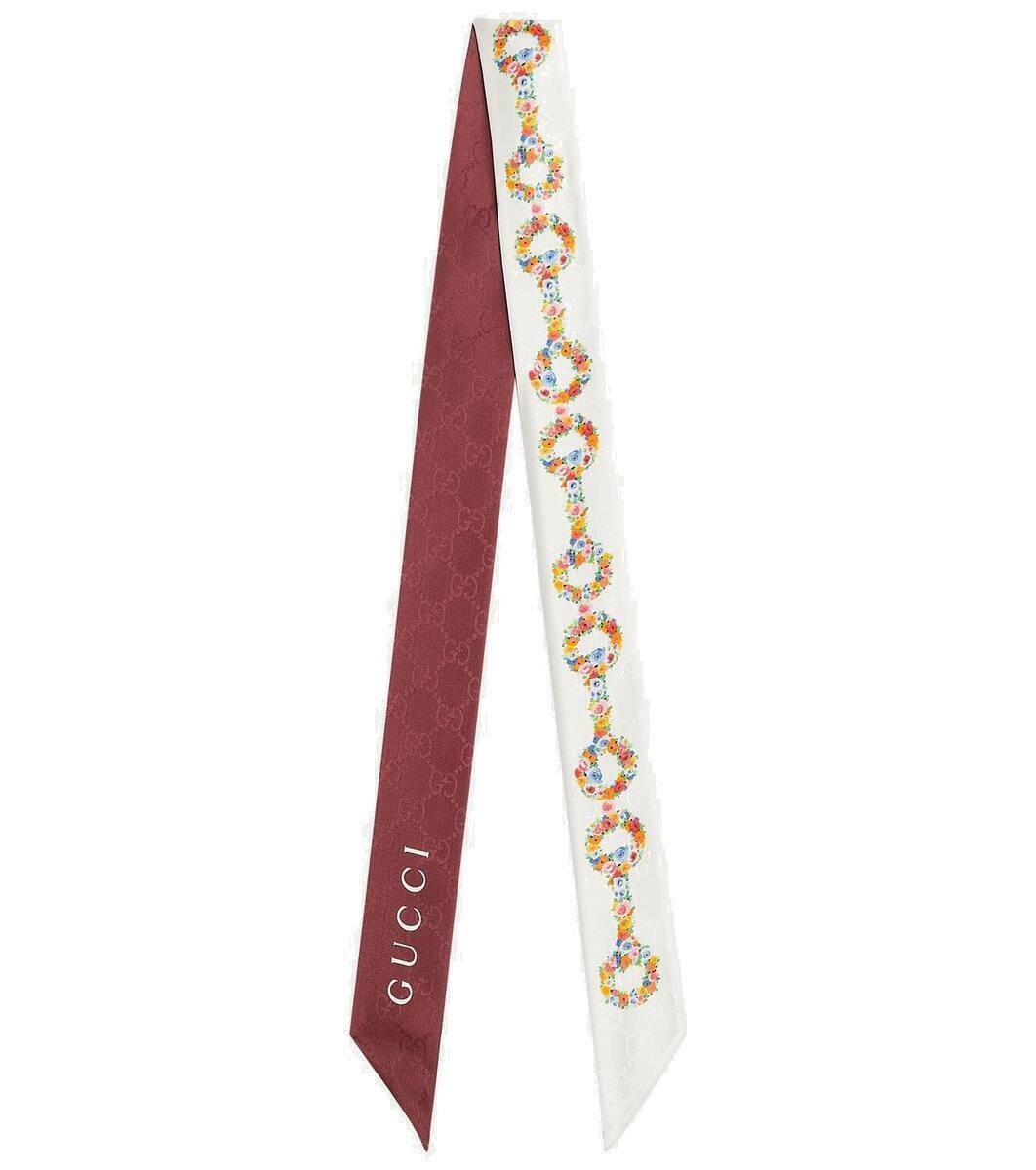 Photo: Gucci Gucci Horsebit floral silk scarf
