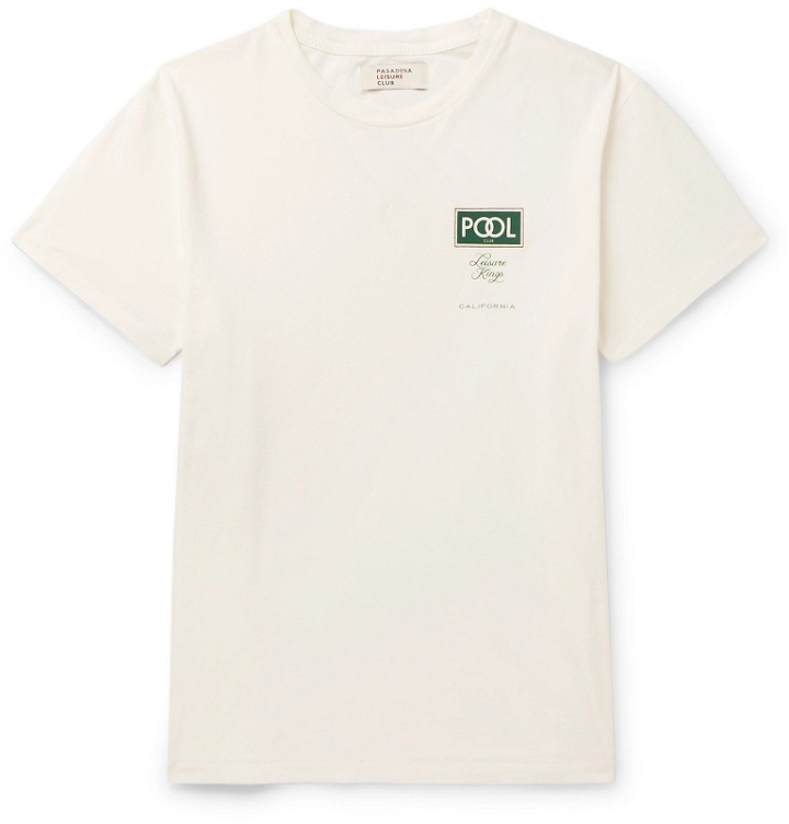 Photo: Pasadena Leisure Club - Printed Cotton-Jersey T-Shirt - Neutrals