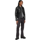 HELIOT EMIL Black Tremor Leather Jacket