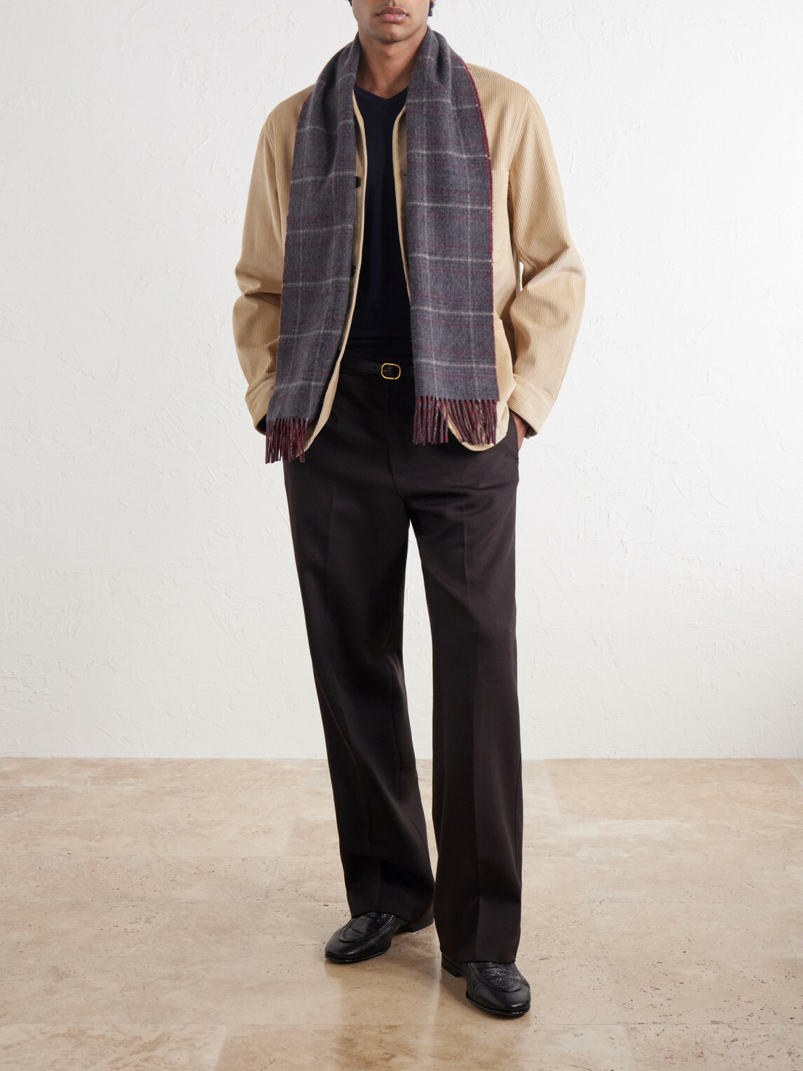 Johnstons of Elgin - Urquhart Checked Cashmere Scarf