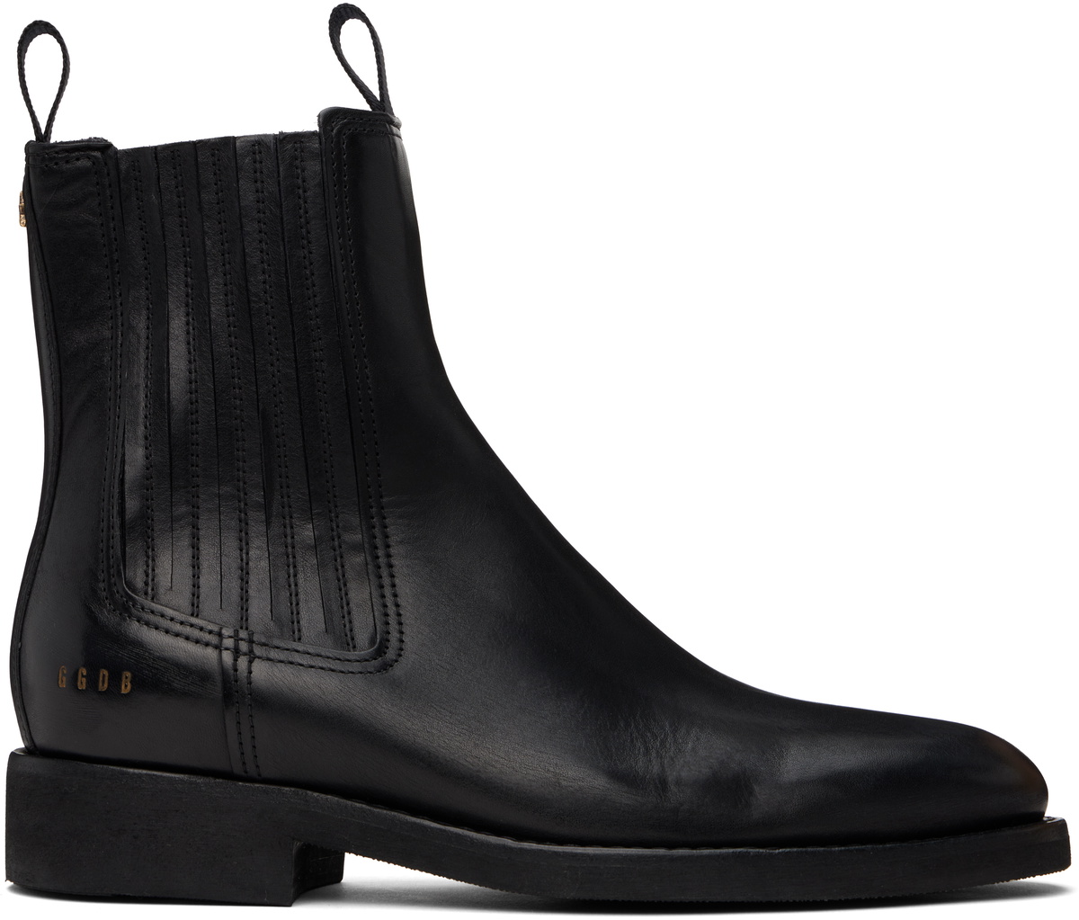 Golden Goose Black Leather Chelsea Boots