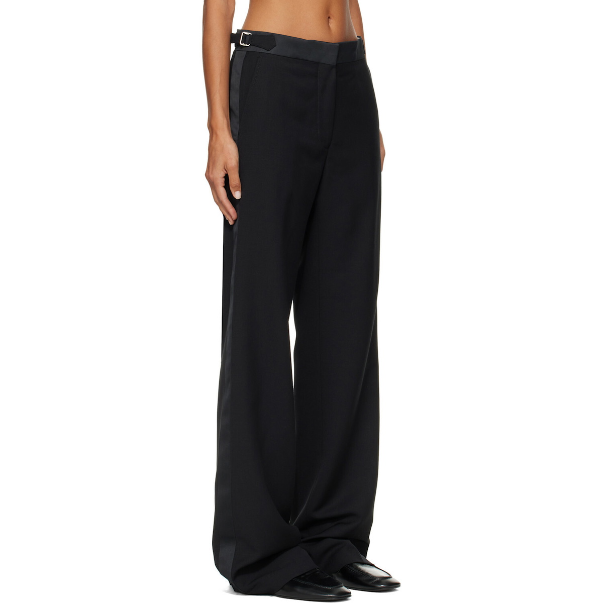 Wales Bonner Black Gallery Tuxedo Trousers