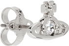 Vivienne Westwood Silver Nano Solitaire Single Stud Earring