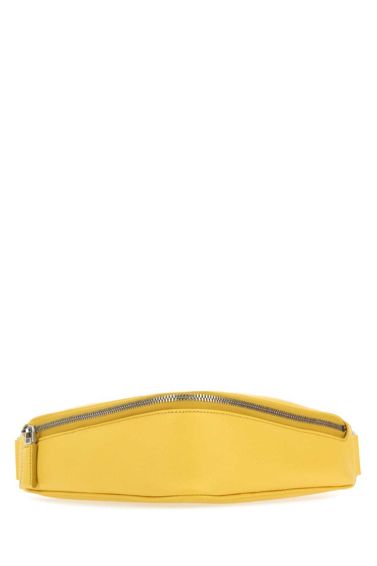 Woman’s Prada plastic with leather yellow belt Prada Leather Belt | Saks Fifth Avenue main image 4