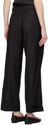 Youth Black Pleated Trousers